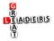 3D Crossword Great Leaders on white background