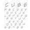 3d cube alphabet and number