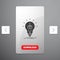 3d Cube, idea, bulb, printing, box Glyph Icon in Carousal Pagination Slider Design & Red Download Button