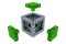 3D Cubes - Assembling Parts - Green Glass