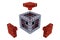 3D Cubes - Assembling Parts - Red Glass