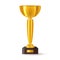 3d cup for sport champion or realistic trophy