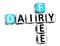 3D Dairy Free Crossword cube words