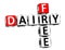 3D Dairy Free Crossword cube words