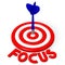3D dartboard concept - `focus`