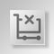 3D Delete Cart Contents icon Business Concept