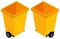 3D design for yellow trashcans
