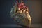 3D Detailed heart organ human biology anatomy