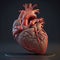 3D Detailed heart organ human biology anatomy