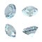 3D Diamonds - Isolated - Transparent
