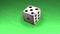 3D Dice on table animation - 5 number