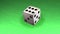 3D Dice on table animation - 6 number