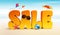 3D Dimensional Sale Title Words for Summer