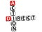 3D Direct Action Crossword text