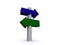 3d directional sign