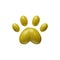 3D Dog paw veterinary symbol