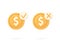 3D Dollar and check, cross mark illustration. Approved Payment icon. Successful transaction. Buy or sell currency online