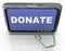 3d donate button and pointer