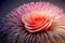 3D dramatic artistic single pink rose floral explosion, created with Generative AI