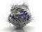 3D Earth Metal Sphere Explosion