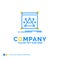 3d, edit, editing, object, resize Blue Yellow Business Logo temp