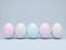 3d elegant pastel Easter eggs