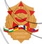 3D Emblem of Warsaw Pact.