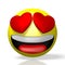 3D emoji/ emoticon - hearts, being in love