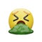 3d emoji Face Vomiting