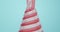 3d endless animation of christmas candy jelly. Cyclic seamless motion design. Satisfying animation. 3d loop animation