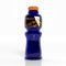 3D energy drink blue plastic bottle