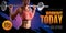 3d female barbell fitness ad