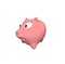 3D figure piggy Bank on a white background.