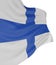 3D Finnish flag