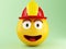 3d Fireman emoji with helment