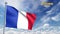 3D flag animation of France