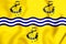 3D Flag of Comhairle nan Eilean Siar Western Isles Council, Scotland.