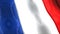 3D flag, France, waving