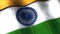 3D flag, India, waving