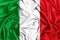 3d flag of Italy waving in the wind