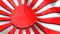 3D flag Japan rising sun.