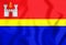 3D Flag of Kaliningrad Oblast, Russia.