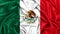 3d flag of Mexico waving in the wind