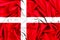 3d flag od Denmark waving in the wind