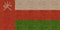 3D Flag of Oman on brick wall