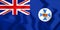 3D Flag of Queensland, Australia.