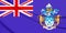 3D Flag of the Tristan da Cunha.