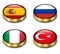 3D flags button