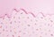 3D of flowing pink liquid texture on pink background