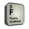 3d Fluorine element